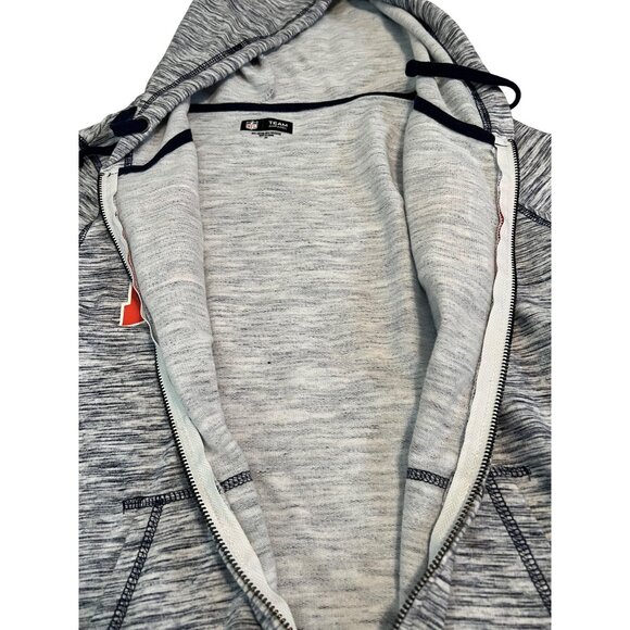 Chicago Bears Mens Zip-Up Hoodie Sweatshirt Size XS Gray Heathered - Picture 6 of 8